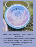 Brain Fuel – Blueberry Coffee | Focus & Clarity Candle