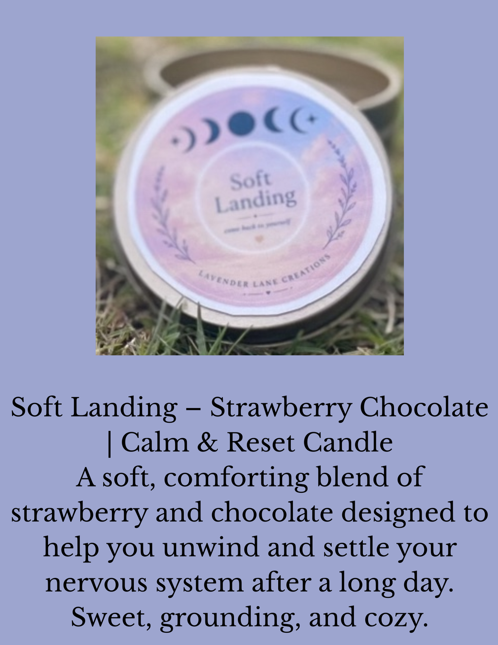 Soft Landing – Strawberry Chocolate | Calm & Reset Candle