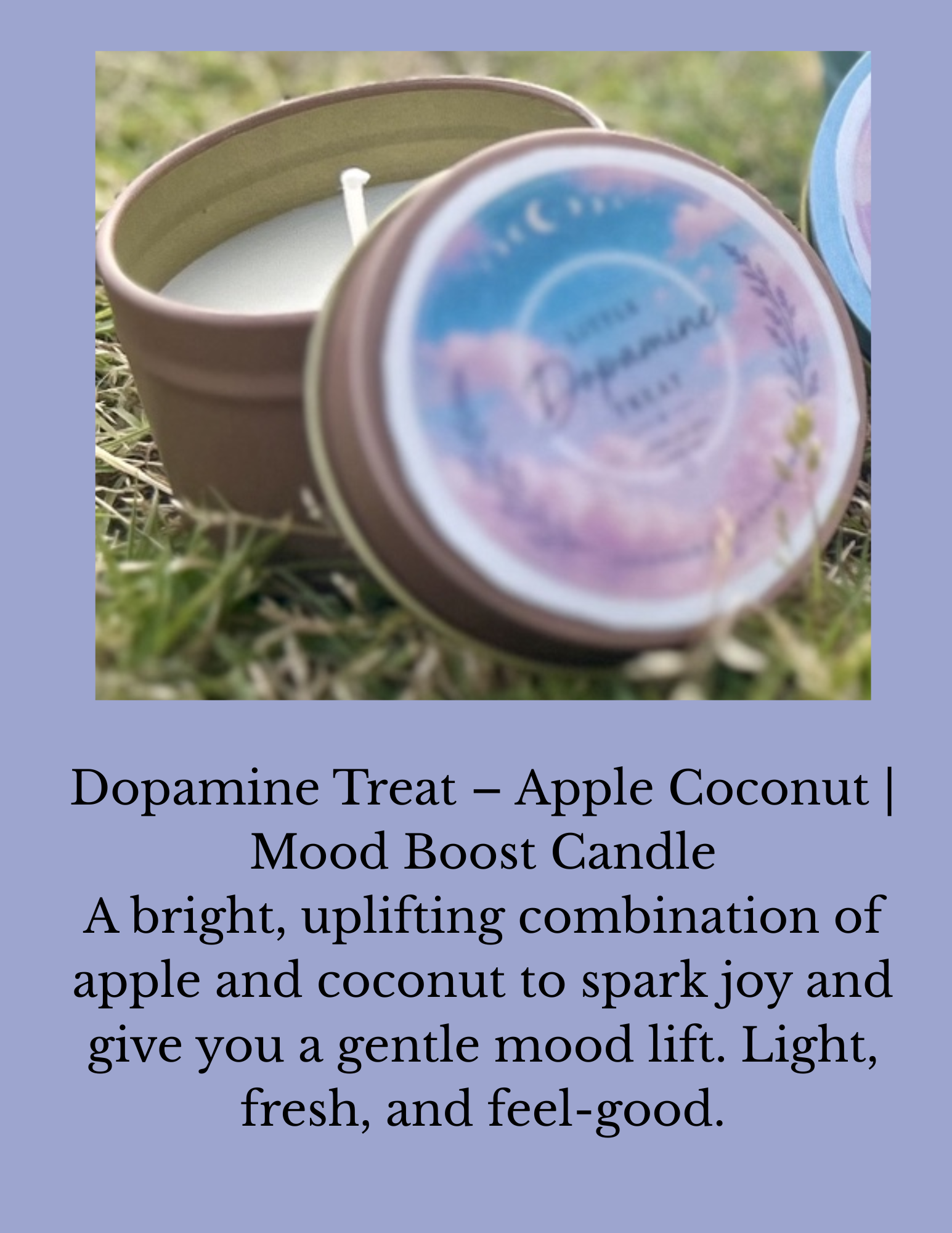 Dopamine Treat – Apple Coconut | Mood Boost Candle