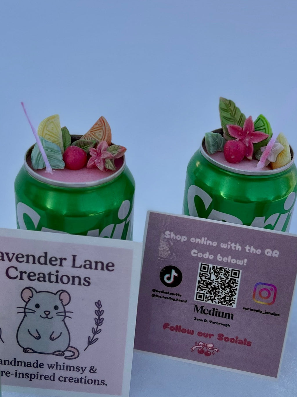 Embellished Soda Can Candle – Handmade Decorative Candle