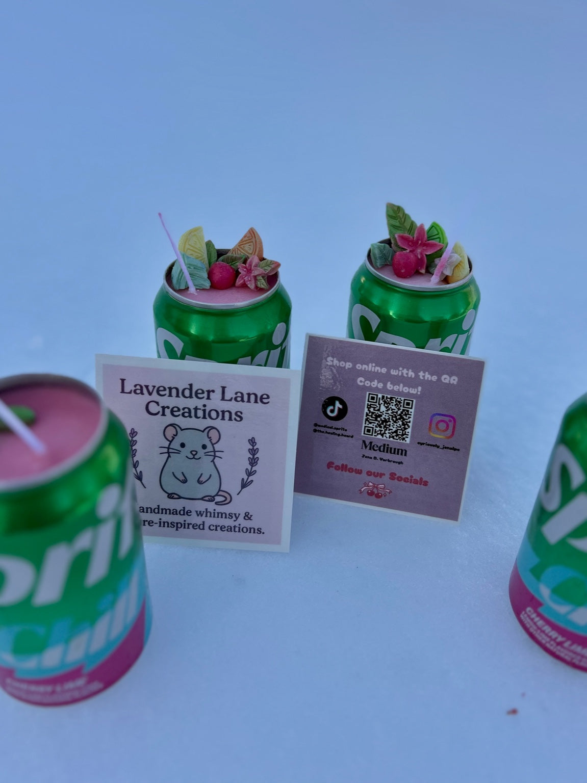 Embellished Soda Can Candle – Handmade Decorative Candle