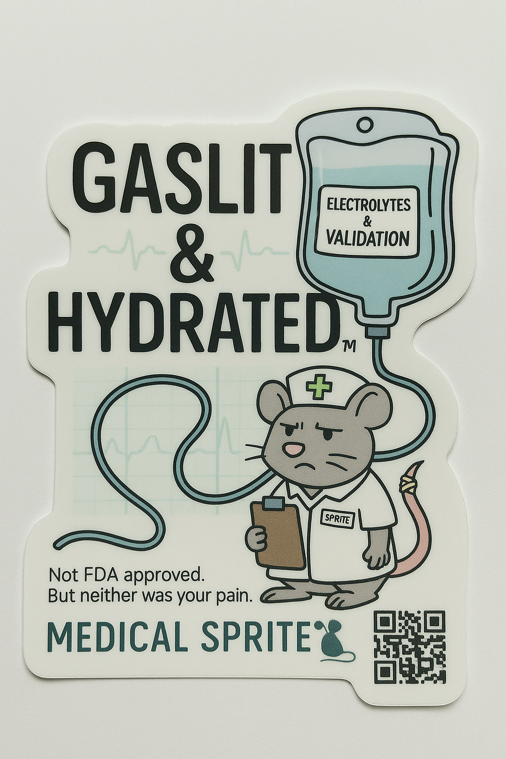 💉 “Gaslit & Hydrated™” — Medical Sprite Collection
