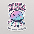 Gopeta Jellyfish – “Go With the Flow” Vinyl Sticker