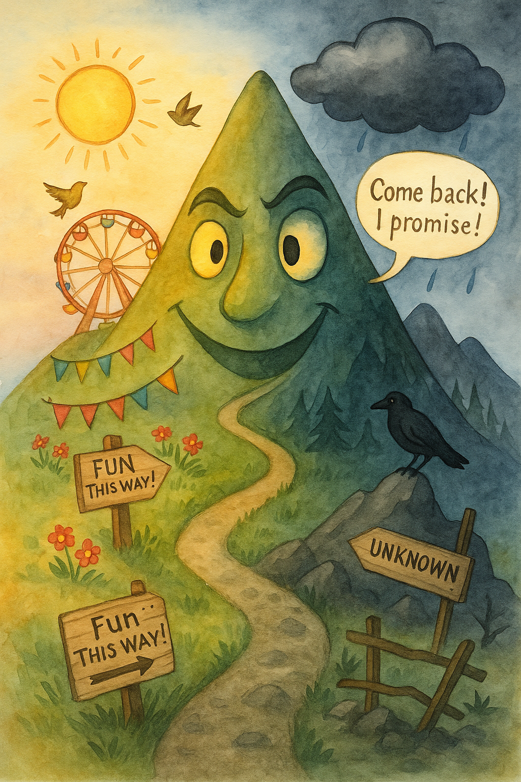 Journey of the Two-Faced Mountain: A Children’s Guide to NPD